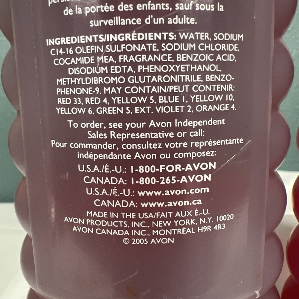 2 - Vintage 2005 AVON Bubble Bath  French Lilac & Soft Pink - 16 oz. ~Sealed - Picture 5 of 5